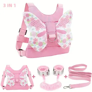 3-in-1 safety leash, includes safety belt, tether and wrist strap, prevents loss, suitable for children, unisex