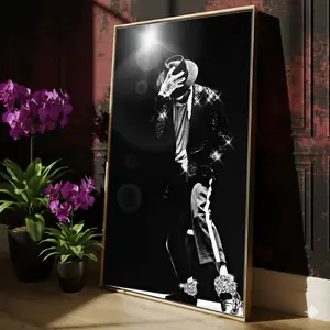 Michael Jackson King of Pop unframed Poster, Iconic Dance Pose Wall Art, Music Legend Print, Retro 80s Pop Culture, Vintage Music Decor, Musician MJ Fan Gift