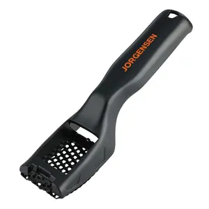 JORGENSEN Mini Wood Plane, Professional Surform Shaver Tool, 65MN Sharp Blade, Black ABS Plastic, Wood Shaver Tool for Woodworking - Suitable for Detailed Work, Lightweight, Easy to Carry, Rasp File