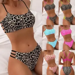 2026 New Sexy Leopard Print Two-Piece Bikini Swimsuit for Women（gift）