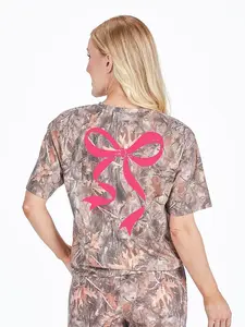 Simply Southern Pink Bow Camo T-Shirt
