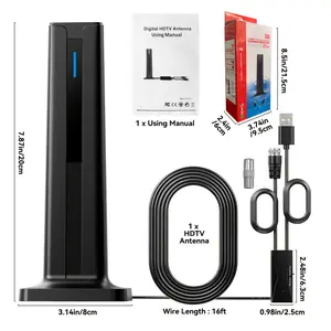 Ultra Long Range 6000 Miles HD TV Antenna - Indoor Digital Signal Amplifier, Suitable for 1080P and 4K, Excellent Stability and Quality - Perfect Choice for Urban and Rural Areas