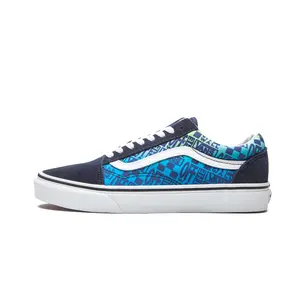 Old Skool "Off the Wall Logos - Blue" VN0A4U3B2PA
