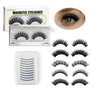 Magnetic Eyelashes Kit - Reusable Up to 30 Wears, Waterproof, Easy to Apply, Soft C-Curl Natural False Lashes for Beginners (Short to Dramatic Styles) - Beauty & Personal Care Makeup Tool