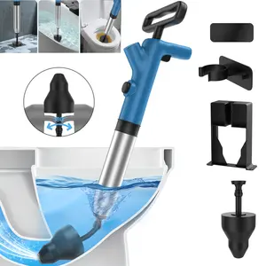 FEELSO Toilet Plunge Blaster, High Pressure Toilet Plunger, High-Pressure Air Drain Blaster Plunge Blaster Multi-drain Unclogger for Toilets, Bathroom Floor, Drain Sinks and Plumbing Clogs