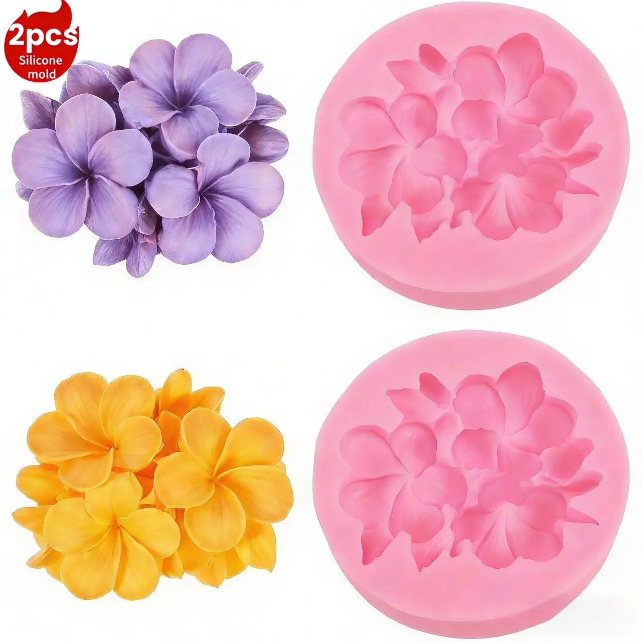 Egg Flower Silicone Molds, 3D Floral Design, Perfect for Candle Making Soap Resin Gypsum Mold, Ideal for Crafts and Decorations, Handmade Gifts, Candle Making Supplies