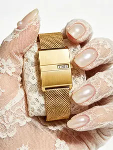 New Women's Watch, Retro Large Dial Digital Calendar, Elegant Design, Waterproof Steel Band, Perfect for Daily Wear or Gift