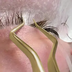 1pc Profession Lash Extension Tweezers,New Anti slip Precision Anti static Suitable for Beginners, It Is An Essential Beauty Tool For Curling Eyelash Extension And Grafting, Eyelash Glue Tweezers