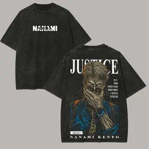 Jujutsu Kaisen Nanami Kento Printed Unisex Washed T-Shirt