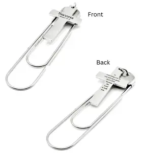 Success Scripture Cross Paperclip Bookmark Stainless Steel Bible Verse Faith Bookmark Christian Gift Inspirational Religious