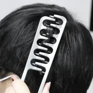 1PC Wide-Tooth Volumizing Hair Comb - ABS Plastic with Textured Grip, Root Lift & Fluffy Texture Styling Tool, Bangs Seam Grooming Accessory for Women & Men, Durable Hairdressing Comb