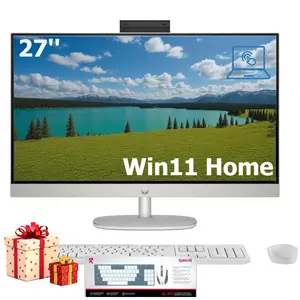 HP - 27" Full HD Touch-Screen All-in-One with Adjustable Height- 32GB Memory - 1TB SSD - Win11 Home - Intel Core Ultra 7 155U 2023  - Shell White - Bundle Accessory