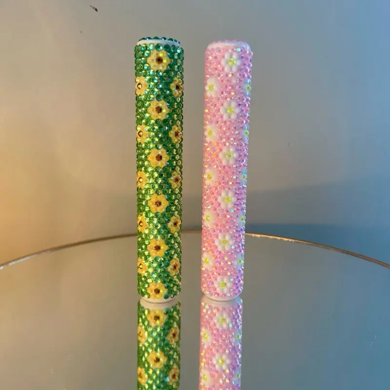 Rhinestone Pre-Roll Tubes Floral Collection