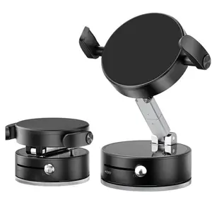 mun  byn  phone  stand Smartphone Holder MagSafe Compatible Soft Gel Suction × Clamp Dual Locking System with Vacuum Suction Cup 360° Rotation N55 Magnets One-Handed Operation Universal for iPhone & Android Car Mount Phone Stand