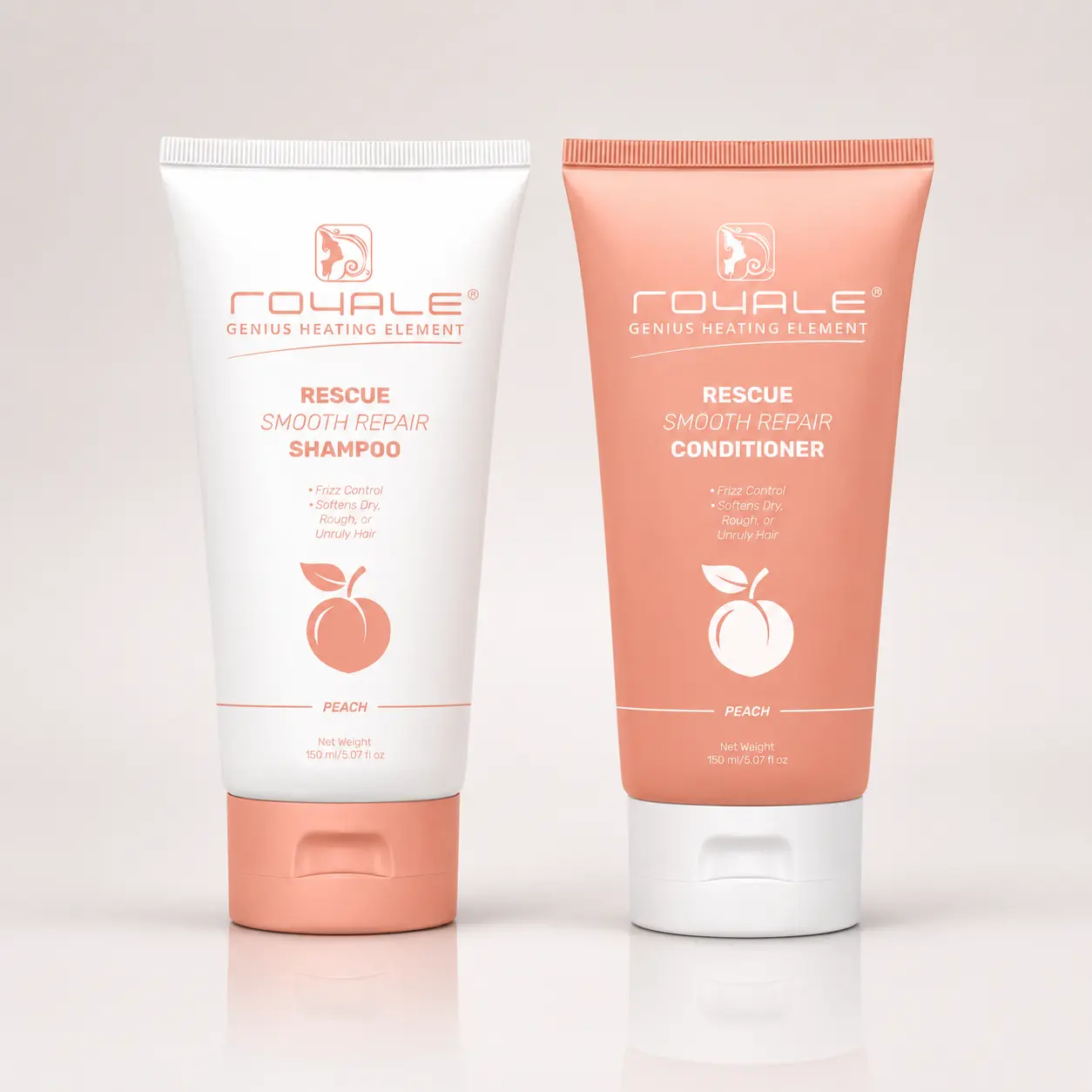 Royale Rescue Smooth Repair Conditioner & Shampoo - PEACH