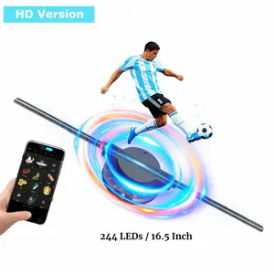 3D World Cup-Themed Hologram Wall Lamp, Table Lamp Dynamic Wall Lights That Supports Uploading Photos of Star Players, Videos, and Team Logos, Gift for Sports Fans