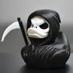Halloween Decoration, 3D Printed Horror Duck Statue, Unique Home Decor Gift Idea, Spooky Halloween Party Accessory, Figurines, Collectible Room Decor