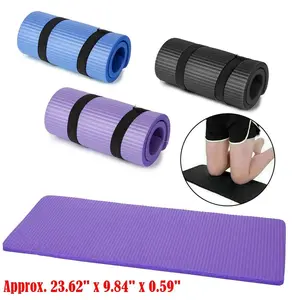 Yoga Mats 0.59 inch (15mm) Thick Exercise Gym Mat Non Slip With Carry Straps US 23.62" x 9.84" x 0.59"