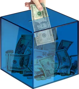 Piggy  for Adults  Break to Open,   Clear Piggy  Money Saving Box for  Saving, Unopenable Adults Piggy  for Real Money    Change Jar