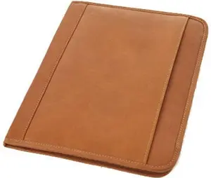 212 MAIN Claire Chase 620E-Saddle Classic Folio, Men's Briefcase with Paper Organizers, Stationary Organizer Holder, Men's Work Accessories