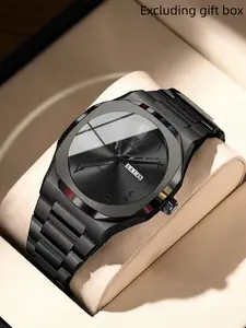 Poedagar men's military watch, waterproof luxury watch, weekly calendar men's watch, quartz stainless steel men's fashion watch, Modern Trendy Watch