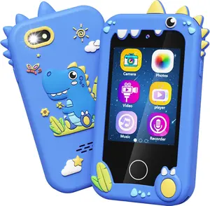 Christmas gift for kids Kids Toy Smartphone, Gifts and Toys for Girls Boys Ages 3-8 Years Old, Fake Play Dinosaur Toy Phone Music Dual Camera Games
