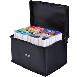 96 Colors  Marker, Drawing Markers, Dual Tip Markers, Fine & Chisel Tip, Chisel Marker For Adult Coloring And Sketching
