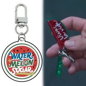 South Korean Drama TV Series Shining Twinkling Watermelon Keychain Unisex Viva la vida Acrylic Pendant Keyrings Accessories