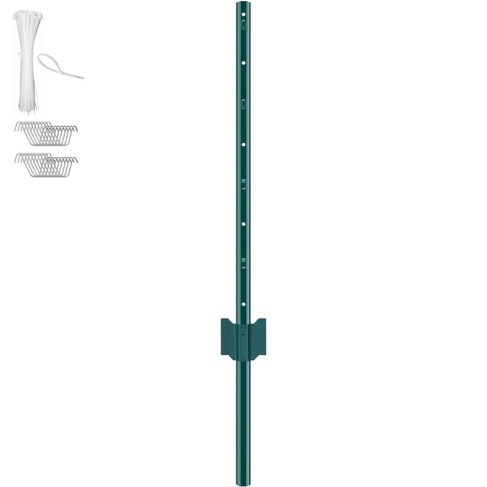 【SummerFinds】VEVOR 3 Feet Fence Post,  , 10 Pack T-Post Heavy Duty Metal Fence Posts, Sturdy Steel Fence Stakes for Garden Yard, Lawn, Farms and Outdoor Wire Fencing, Green