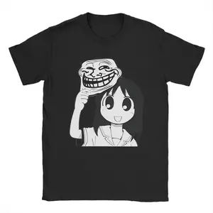 valentine shirts Man T-Shirt Osaka Autistic Funny Kawaii Ayumu T Shirts Fashion Anime Azumanga Daioh Summer Tee Shirt Pure Cotton Tops Plus Size