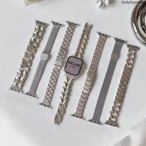 Premium Starlight Metal Bracelet for Apple Watch 11/S10/8/7/SE, Fashion Slim Design
