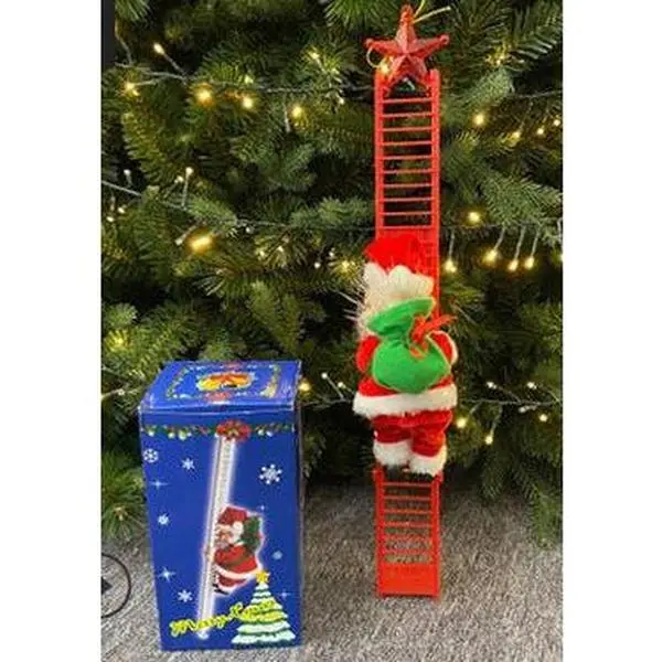 Santa Claus Climbing Ladder Electric Santa Claus Climbing Ladder