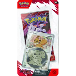 Pokémon TCG: Destined Rivals Single Blister - Sealed Booster Pack Trading Card Pack Featuring Eevee or Zarude for Ages 6+