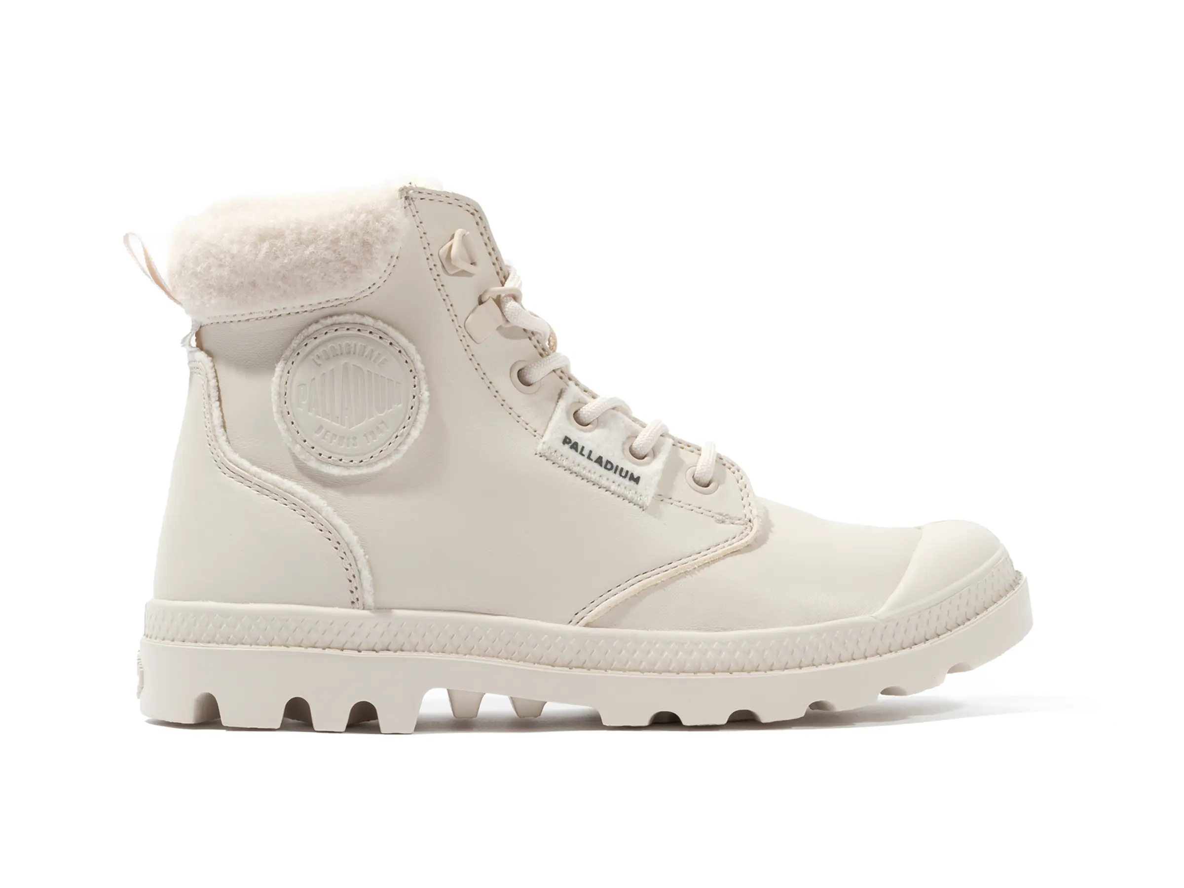 Pampa Hi Snow Warm - Almond Milk, Polyester Fur-Lined Boots for Women