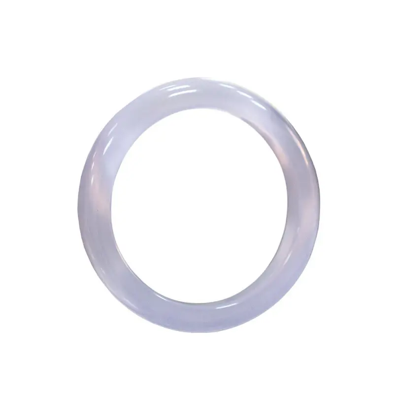 Unisex AAA High-Quality Factory-Made Violet Stone Bangle (11-12mm Wide, 54 Rings) - No Black Spots, No Gaps, Blush Pink Alternative to White Moonlight Bracelet, Live Streaming Hit Rare Stone Collectible Jewelry, Violet 11-12Mm Wide, 54 Rings