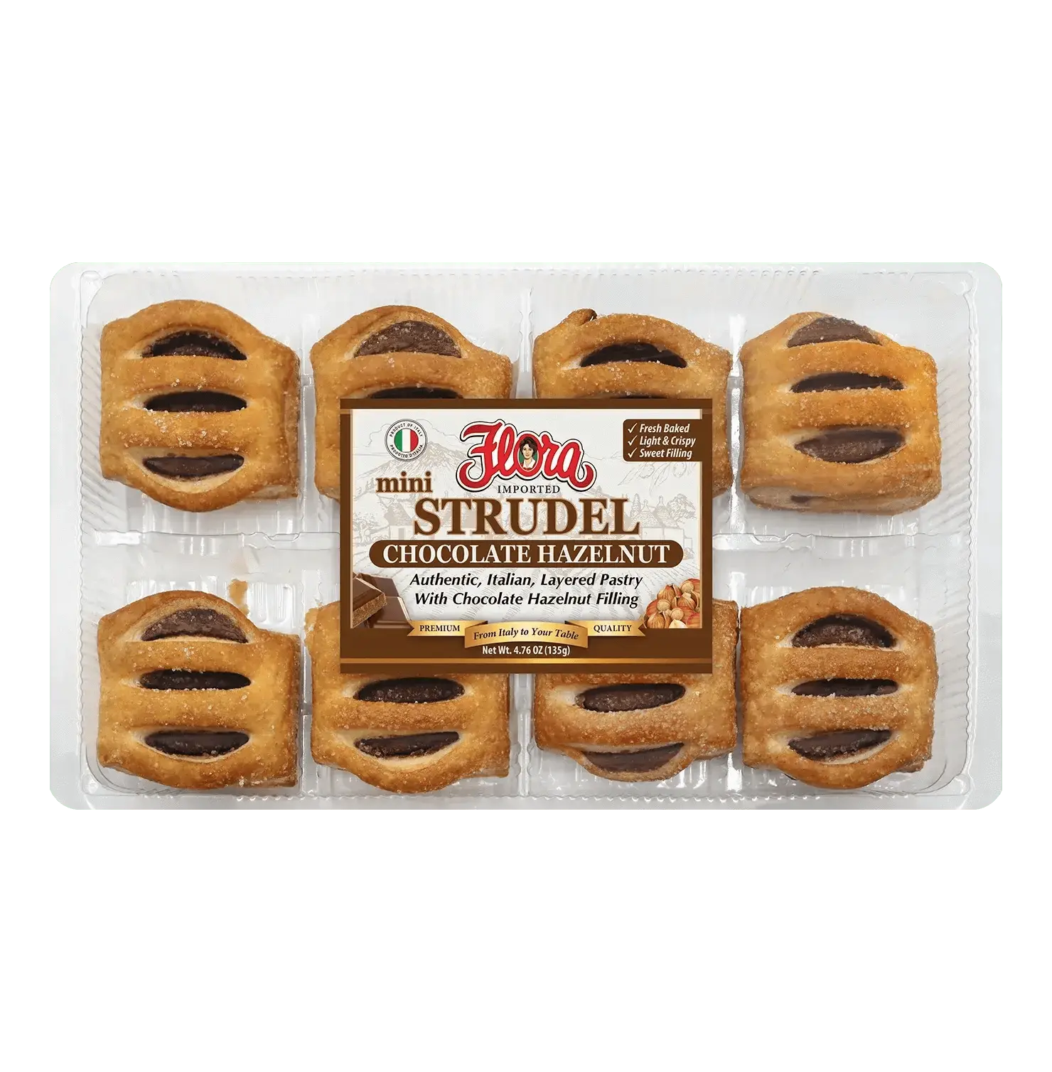 Mini Strudel - Chocolate Hazelnut - 7.4 oz