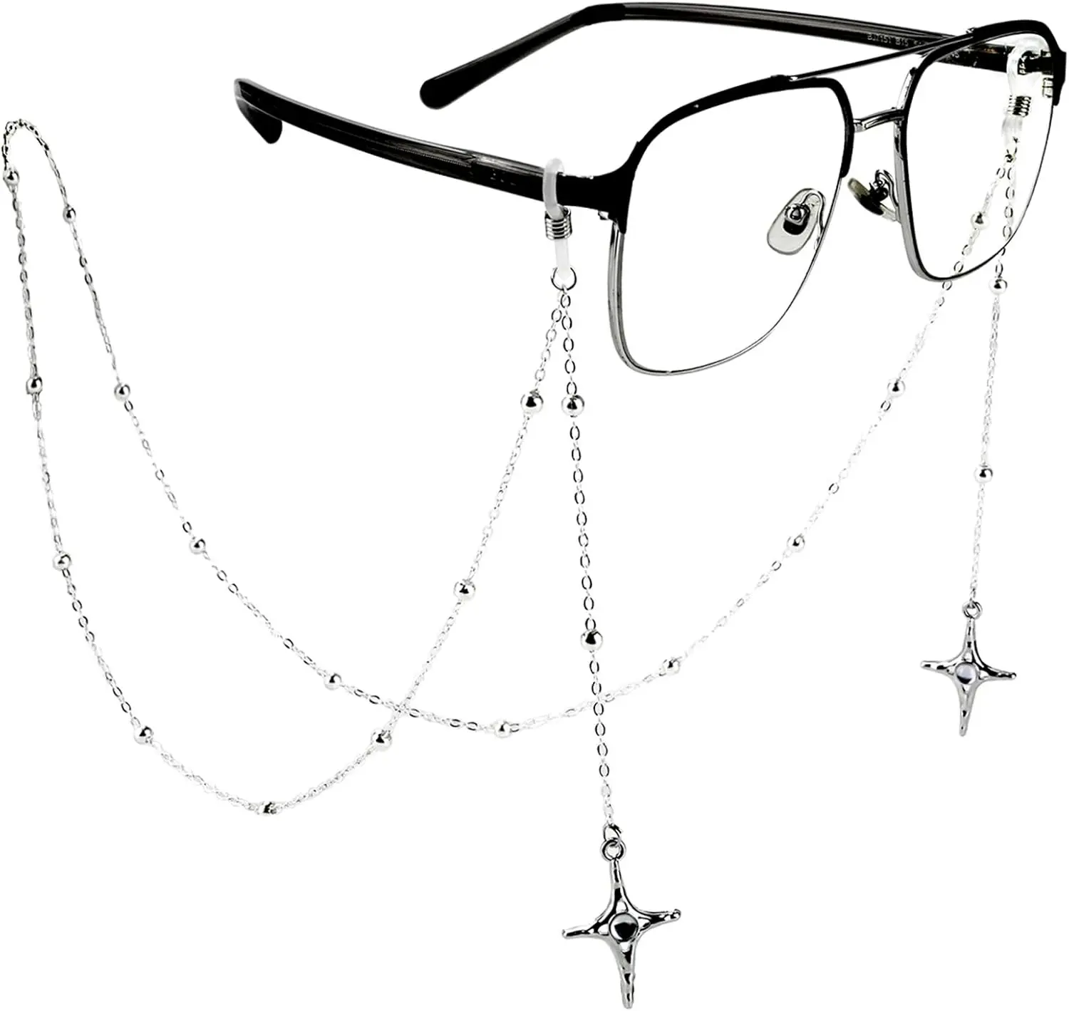 Stylish Women's Glasses Chain - Eyeglass & Sunglasses Chains Holder for Around Neck, Eyewear Retainer Strap
