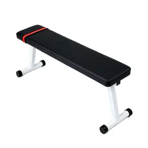 Flat Foldable Weight Bench for Home Gym, 440 LB Capacity Strength Training Dumbbell Bench, Multi-Functional Home Gym Fitness Equipment for Full Body Exercise