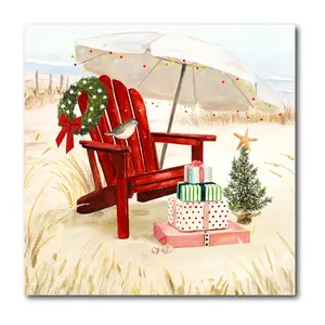 Courtside Market Christmas Coast II 24x24 Canvas