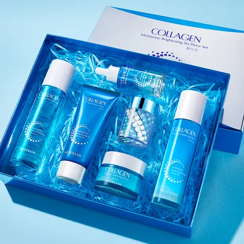 Collagen Skincare Set with Niacinamide & Centella | 6-Piece Hydrating Brightening Kit