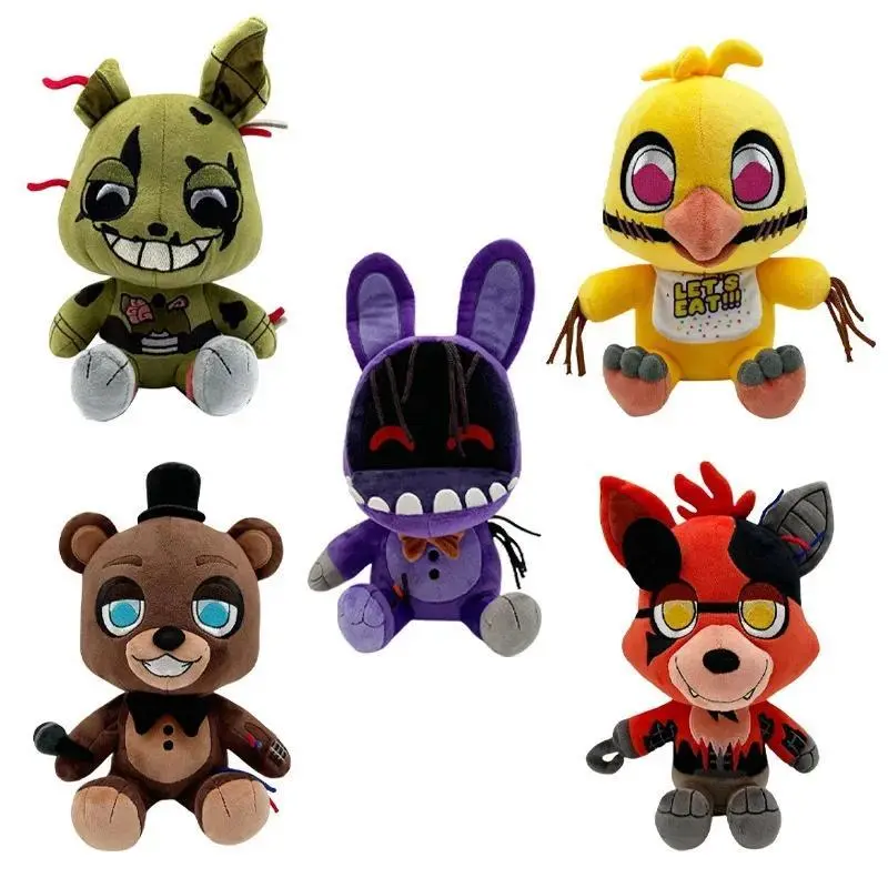 New Withered Bonnie Plush Withered Animal Series Doll Pirate Dog Plushtoy Cute Room Decor Ornaments Kids Halloween Chrismas Gift