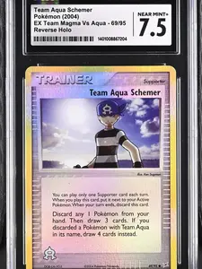 CGC Team Aqua Schemer Pokemon(2004) EX Team Magma Vs Aqua 69/95 Reve