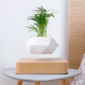 Levitating Air Bonsai Pot Rotation Flower Pot Planters Magnetic Levitation Suspension Floating Pot Potted Plant Home Desk Decor in Flower Pots & Planters from Home & Garden on Dark/light color