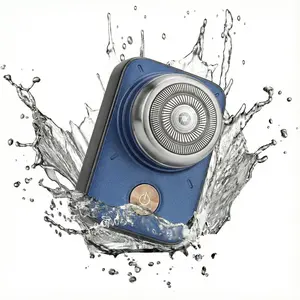 2026 Upgraded Mini Electric Shaver 2 in 1 Portable Pocket Beard Shaver & Mirror USB Rechargeable Electric Razor for Home Travel Wet Dry Use IPX7 Waterproof Gift for Men