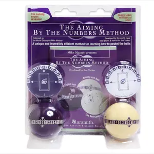 Aramith Mike Massey "Aiming By the Numbers Method" Billiards Training Aid - Advanced Aim Guide for Billiards & Snooker Enthusiasts