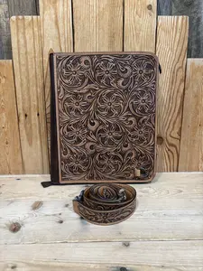 Tooled Leather Binder Crossbody!