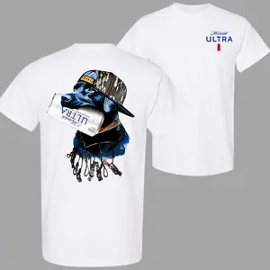 Michelob Ultra Dog Hunting Two-sided Unisex Hoodie For Men - For Women, Outdoors Michelob Ultra Beer Front and Back Camo Southern Casual Cotton Tops