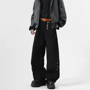 Baggy Jeans Y2K Hip Hop Jeans Vintage Denim Pants Streetwear Skater Casual Wide Leg Trousers