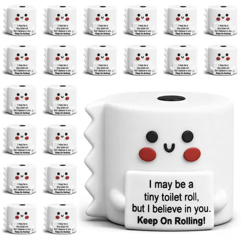 Gejoy Mini Toilet Paper Figures Tiny Sunflower Ornament with Motivational Quotes Desktop Decor Emotional Support Employee Appreciation Dumpster Fire Figurines Gift for Team Coworkers Students Friends Perfect for Birthday Party Labor Day