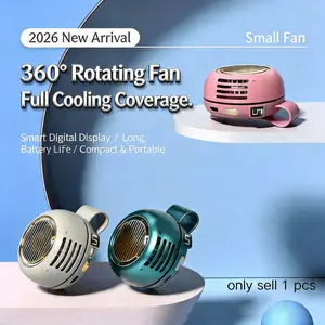 Portable Clip-On Mini Fan, Handheld Waist-Hung No-Leaf Bladeless Fan, Wearable Bladeless Fan, Compact Personal Cooling Device, Ideal for On-The-Go Use
